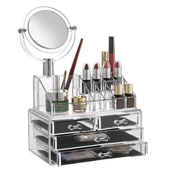 Velveeta 4 Layers Drawers Clear Acrylic Cosmetic Makeup Organizer