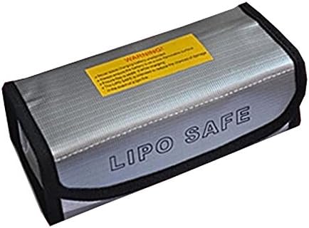 Fireproof Lipo Safe Bag Lipo Battery Guard RC Car Lipo bag Safe Bag Pouch Sack for Charge &amp; Storage 185x75x60mm Large size…
