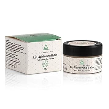 The Blessing Tree Lip Lightening Balm for Dark Lips with Green Tea with Shea Butter and Sunflower Oil - 15gm