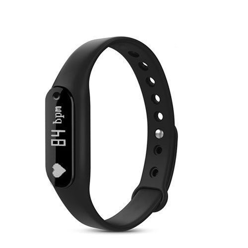 Heart Rate Monitor Fitness Tracker, Vcall C6 Waterproof Bluetooth Activity Tracker Smart Bracelet Band Wristband With OLED Display Sports Pedometer Health Sleep Monitor for iOS Android- Black