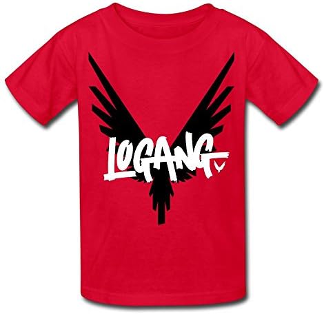 Erin Forman Youth Kids Most Popular Celebrity Logo Short-Sleeve T-Shirt Logan Paul Parrot Logo Red