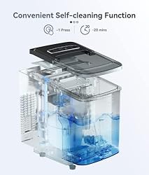 ecozy Portable Ice Maker Countertop, 9 Cubes Ready