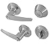 Honeywell 8104305 Straight Combo Door Lever, Satin Nickel