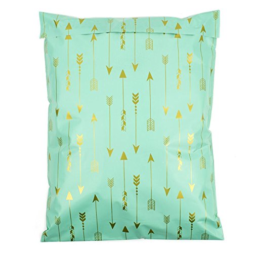 Inspired Mailers Poly Mailers 10x13 Deluxe Tribal Arrows Print – Pack of 100 – Unpadded Poly Bags for Shipping (Seafoam) - Thumbnail 7