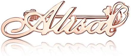 Delicate Personalized Any Name Novelty Brooch Charm Commemorate Custom Monogram Initial Letter Pins Jewelry