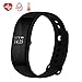 WEMOSI Fitness Tracker - Heart Rate Blood Pressure Monitor - Bluetooth Wireless Smart Bracelet - Water Resistant Outdoor Activities Tracker - for Android IOS Smart Phones
