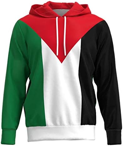 EightyThree XYZ Palestine Flag Country Mens Overhead Hoodie XS-3XL