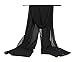 Sheer Soft Chiffon Bridal Women's Shawl For Special Occasions Black 79