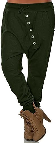 STORTO Women's Drop Crotch Hip Hop Jogger Harem Pants Trousers