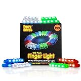 PartySticks Light Up Rings LED Finger Lights - 100pk Flashing Glow Rings, Wearable Party Favors and Party Supplies for Kids and Adults