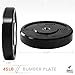 DAY 1 FITNESS Olympic Bumper Weighted Plate 2â€ For Barbells, Bars, 45 lb Single Plate - Shock-Absorbing, Minimal Bounce Steel Weights with Bumpers for Lifting, Strength Training, and Working Out