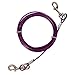 Favorite 16-inch Spiral Stake with 15-feet Tie Out Cable for Large Medium Dogs Outdoors, Camping and Garden
