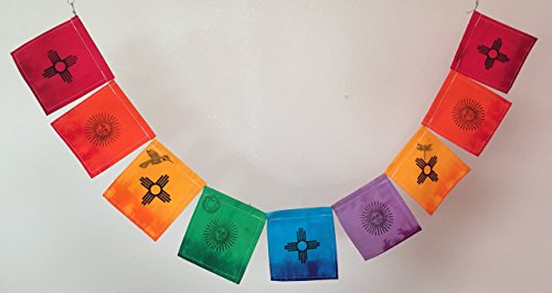 New Mexico Zia Prayer Flag. All Proceeds to Families in Mexico. Free domestic shipping.