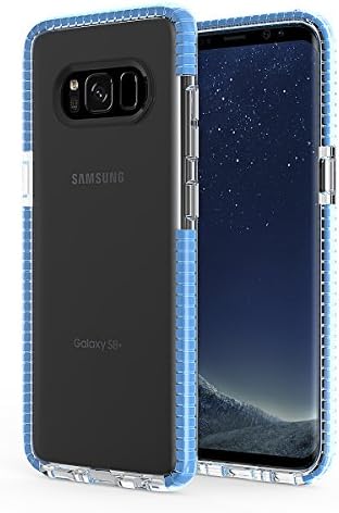 Galaxy S8+ Plus Case, ieeGo [Evo Clear Series] Shockproof/Anti-Scratch Samsung Galaxy S8+ Plus Slim TPU+TPE Soft Protective Case Cover 2017 Release (Blue)