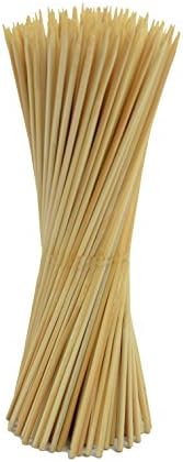 Three Squirrels 8'' Natural Color and UV Treated Thin Bamboo BBQ Skewer 200Ct