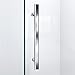 DreamLine Quatra Lux 32 1/4 in. D x 46 3/8 in. W x 72 in. H Frameless Hinged Shower Enclosure in Chrome, SHEN-1332460-01
