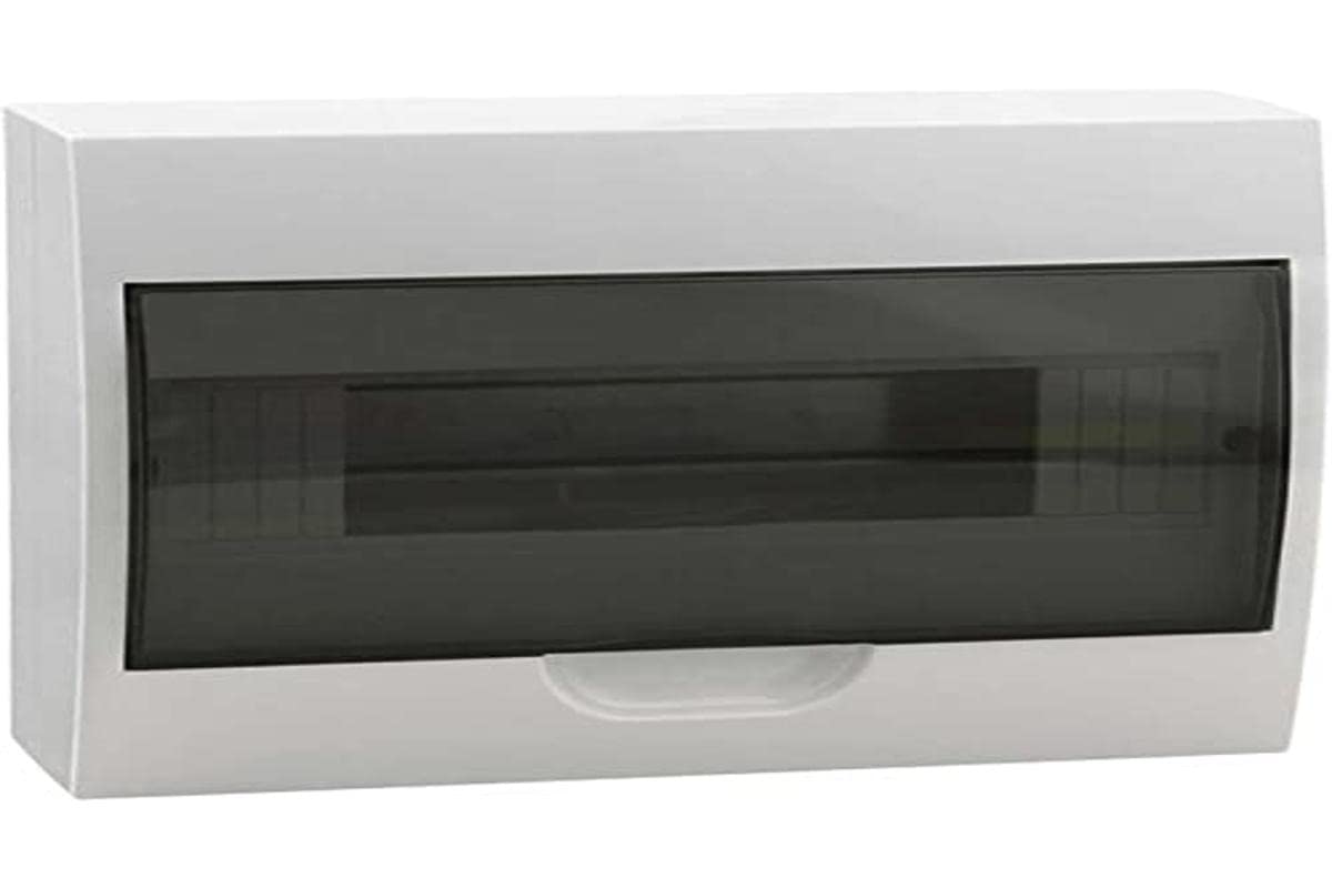 Fuse Box Small Distributor IP40 Surface-Mounted Sub-Distribution 1 Row 12 Modules 1 x 12 Single Row with DIN Rail Surface-Mounted Distribution Boxes Assembly Distribution Box