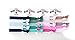 Mane Street Hair Ties (Blue) - Made From The Best Fold Over Elastic Material On The Market - No Tug Knotted Elastic Ribbon - Prevents Ponytail Holder Headache - Best Seller