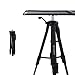 VANKYO Aluminum Tripod Projector Stand, Adjustable Laptop Stand, Multi-Function Stand, Computer Stand Adjustable Height 17'' to 46'' for Laptop with Plate and Carrying Bag (2-Black) primary