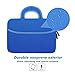 MoKo 7-8 Inch Kid Sleeve for Amazon Tablet, Neoprene Case Bag Fits Fire HD 8, Fire 7 Tablet, Fire 7 Kids Edition 2019/2017, Kindle E-Reader, Kindle Oasis 2017, Boogie Board Jot 8.5 - Indigo