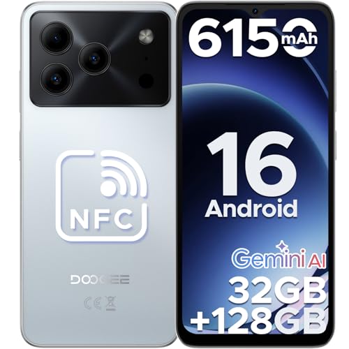 Luzglo NOTE 56 PRO Mobile Phones, Android 16 With Gemimi AI, 32GB+128GB/2TB, 6150mAh& 6.56" HD+90Hz Display, 4G Dual SIM Unlocked Mobile Phone, 8.45mm Ultra-Slim, Face ID, 5G WiFi, GPS,NFC