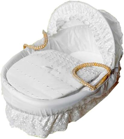 clair de lune moses basket dressing set