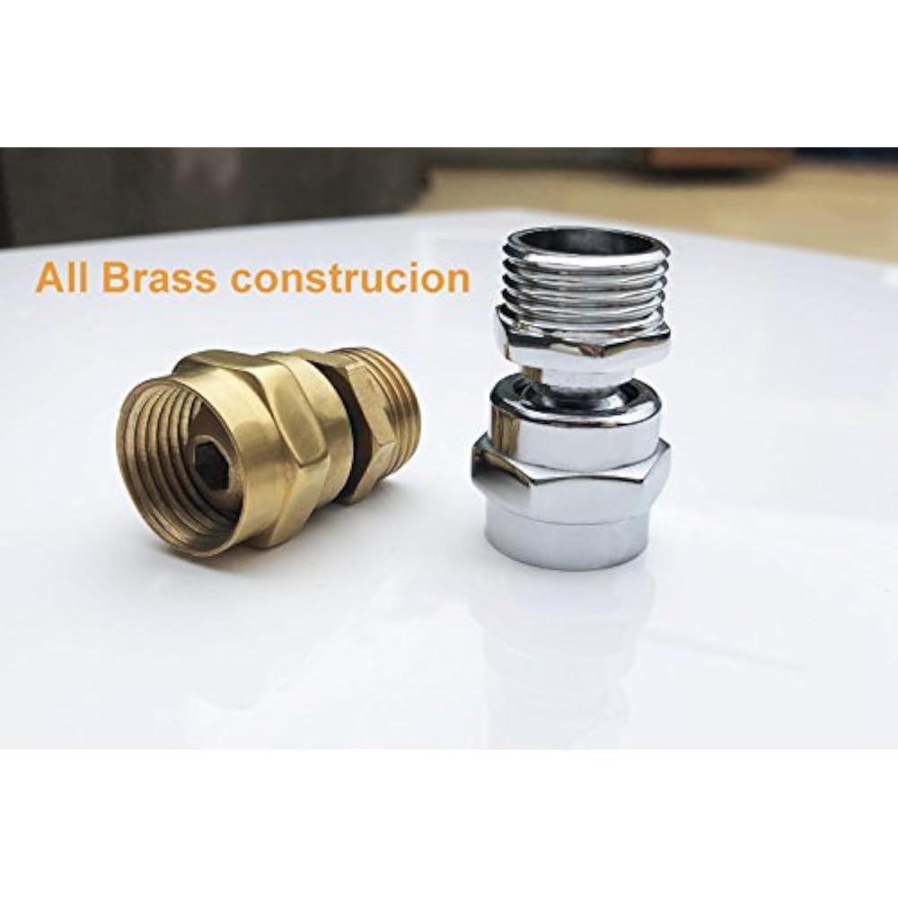 Shower Head Swivel Adapter Ball Joint Povit For Overhead/Handheld