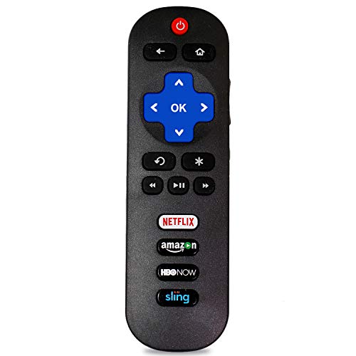 Remote Control RC280 with Netflix HBO Sling Key Applicable for TCL Roku TV 55S405 40S3800 50UP120 65S401 32S301 32S850 32S3700 32S3750 43FP110 43UP120 48FS3700 48FS3750 50FS3850 28S3750 32FS3700