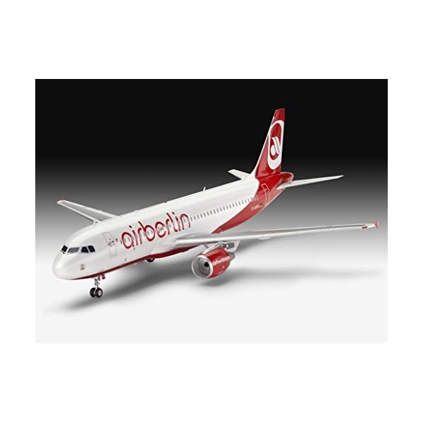 Revell Modellbausatz Flugzeug 1:144 - Airbus A320 AirBerlin im Maßstab 1:144, Level 3, originalgetreue Nachbildung mit… – Bild 5