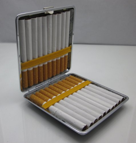 Cigarette Carrying Case Holder 20 Pack - Case for KING SIZE CIGARETTE (GD-1089) - (FREE CAR sticky pad for Phone PDA MP3 MP4)