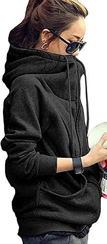 [サコイユ] [在庫処分セール] ハイネック パーカー M～2XL 裏起毛 アウター ジップアップ フード付き 秋 冬 レディース