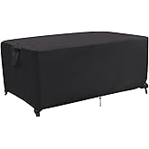 Jungda Outdoor Dining Table Cover,60 Inch Rectangle Patio Dining Table Covers,Waterproof Outside Table Cover Furniture Covers - 60 X 38 X 28 Inch