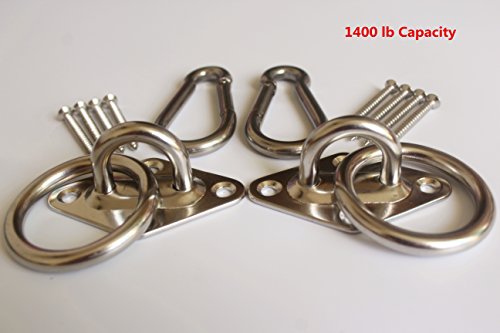 1400 Lb Capacity Stainless Steel Hammock Chair Hanging Kit