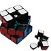 FC MXBB 3x3 PVC Stikcer Smooth Speed Puzzle Magic Cube Black -Twist Brain Teasers IQ Toys for kids 56mm