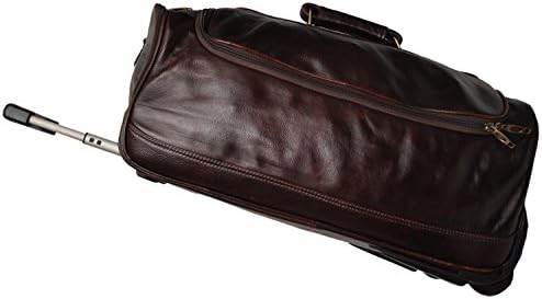 Hidekin Men's Design With Key Detail Venaticorum Trolly Travel Bag Free Size Brown