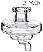 2 Pack Clear Thick Quartz Cap