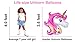 Unicorn Party Supplies - Value Pack with (2) Life-Size Unicorn Balloons for Girls, (20) Pastel Balloons, (1) Large Gold Foil Happy Birthday Banner, (1) Gold String