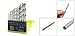 uxcell 13 in 1 Straight Shank 1.5mm to 6.5mm Twist Drill Bits Set for Drilling Wood/Plastic