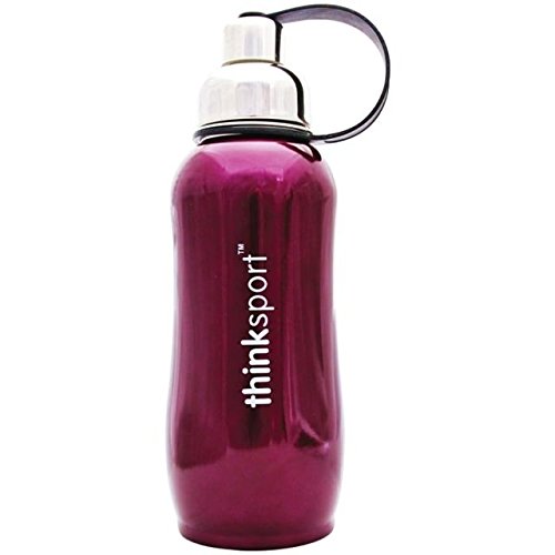 Thinksport Stainless Steel Sports Bottle, Silver (17 ounce)