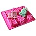 Yunko 6 Cavity Thomas Train and Cute Car Cake Pan Baking Silicone Dessert Chocolate Mold Cookie Mold Pudding Jelly Mold