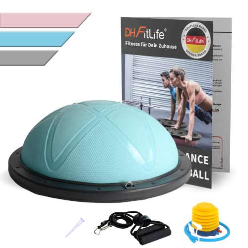 DH FitLife Balance Ball, Balance Board Halbkugel bis 200 kg, Ø 60 × 22 cm