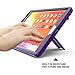 QQCASE for iPad 10.2 Case 2019,New iPad 7th Generation Case,Three Layer Shockproof Kickstand Anti-Scratch Hybrid Silicone Protective Case for Apple iPad 10.2 inch 2019 Release Purple Black