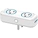 WiFi Smart Plug socket for use with Alexa Echo/Google Home/IFTTT, OUKITEL dual mini smart socket, remote control, timer, no hub required, ETL Listed-2 Pack