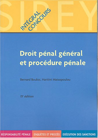 Droit pénal général et procédure pénale