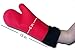 Silicone Oven Mitt - Set of 2 - Strong Non-slip Grip with Extra Long Built-in Cotton Interior Lining for Extra Protection of Lower Arm - Double Left- Or Right-handed Use - Professional Elbow-length Mittens Best Used As Baking, Grilling, BBQ, Kitchen or Oven Gloves - Satisfaction Guaranteed!