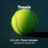 Tennis 8.5 X 8.5 Photo Calendar September 2019 -December 2020: Monthly Calendar with U.S./UK/ Canadi by 