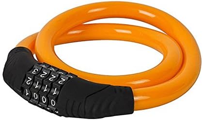 4 Digit Combination Password Lock Bicycle - Jakroo Steell Wire Cable Bike Bicycle 4 Digit Combination Password Lock Orange