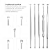 INLIFE 6pcs Ear Pick Curette Earwax Removal Kit Medical Grade Stainless Steel Ear Cleaning Tool with Storage Box