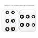 6 Pairs A Set Memory Foam + Silicone Ear Pads Replacement S/M/L Size Comfortable Noise Isolating Headphone Accessories Kit Earbuds Ear Tips (Black)thumb 1