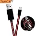 USB Type C Cord,Tomoson 4FT Visible Flowing LED Light Up Cable USB A to USB C Charger Fast Charging Cord for Samsung Galaxy Note 8 S8 Plus, LG G5 G6 V30, HTC 10, Nexus 5X/6P（Red）